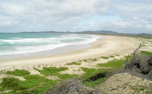 There are possible threats to the fragile peninsular section at Wooli. There are possible threats to the fragile peninsular section at Wooli.